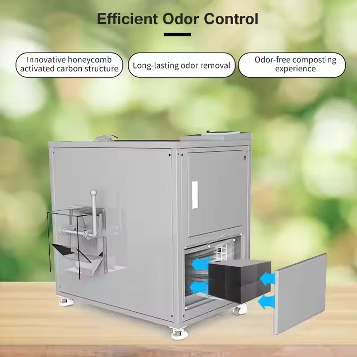 jpg100-t3-scale100 (2) Commercial kitchen food waste garbage disposer compost maker machine food compost machine organic compost machine - Image 3